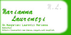 marianna laurentzi business card